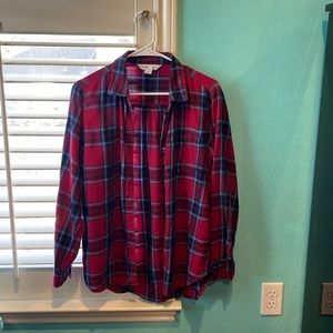 Red and blue Old Navy size L flannel